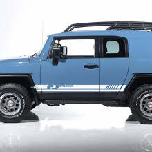 FJ Logo Zijdeur Strepen Vinyl Decals Stickers Grafiek Kit 2 Voor Toyota FJ Cruiser 2