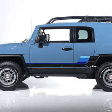 Vintage Retro Strepen Deur Zijde Decals Stickers Graphics Voor Toyota FJ Cruiser 2