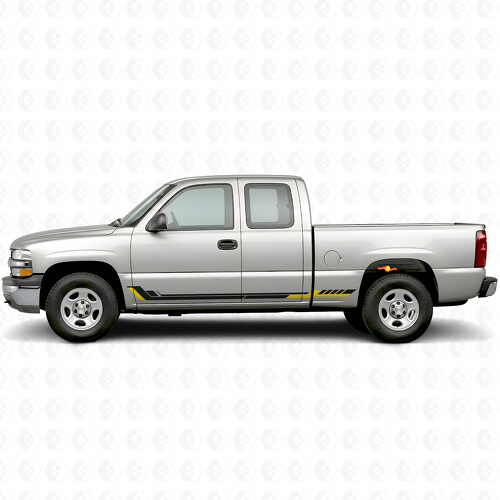 Racing Line Deur- & Rockerpaneel Vinyl Strepen voor Chevrolet Silverado 1500 GMT800 1999-2007