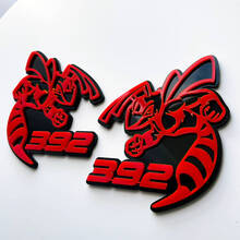 Hornet Bee 392 3D-badge grijs versus rood spatbordbadges embleem
 2
