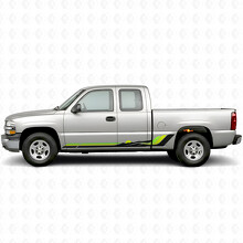 Retro Mountain Wave Deur- & Rocker Panel Vinyl Strepen voor Chevrolet Silverado 1500 GMT800 1999-2007_3