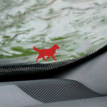 Hond labrador retriever voorruit Easter Egg hoeksticker - aangepaste vinylafbeelding
 2