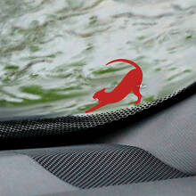 Cat Pantera voorruit Easter Egg hoeksticker - aangepaste vinylafbeelding
 2