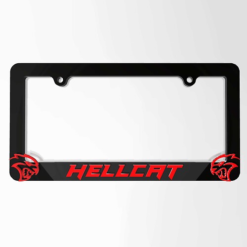 Hellcat Voertuig Kentekenplaat Covers Frames Voertuig Decor geschikt voor Dodge Hellcat
