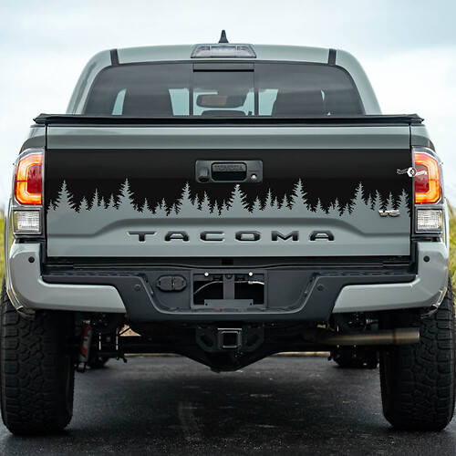 Toyota Tacoma Tailgate Wrap Decal Forrest -editie voor Tacoma vinylsticker
