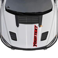 Aangepaste omlijnde letterfolie motorkapsticker voor Dodge Ram 1500_3