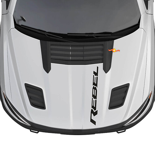 Dodge Ram 1500 Rebel Hood Logo Vinyl Decal grafische sticker
