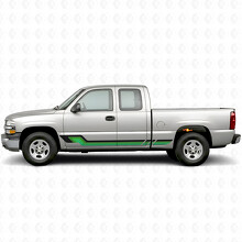 Retro parallelle deur- en dorpelstreep vinylstrepen voor Chevrolet Silverado 1500 GMT800 1999-2007_3