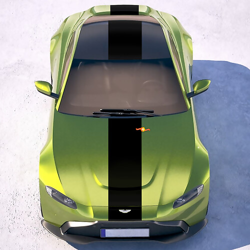 Lichaam strepen Aston Martin Vantage vinyl stickers stickers
