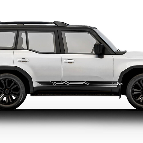 Land Cruiser lagere zijdeuren Streep Vinyl Decals Stickers
