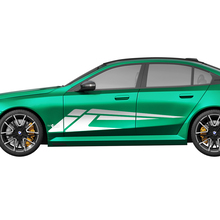 Side Modern Stripes Racing Decal Kit voor BMW 5-serie G60 M5 G90 - SupDec Graphix Vinyl Stickers
 2