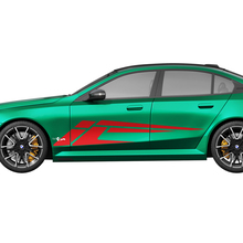 Side Modern Stripes Racing Decal Kit voor BMW 5-serie G60 M5 G90 - SupDec Graphix Vinyl Stickers
 3