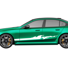 Zijstrepen Flame Racing stickerkit voor BMW 5-serie G60 M5 G90 - SupDec Graphix vinylstickers
 3