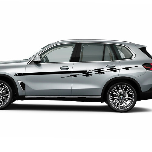 Accent Racing geruite strepen stickerset voor BMW X5 G05
