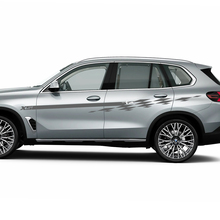 Accent Racing geruite strepen stickerset voor BMW X5 G05
 3