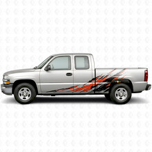 Versleten Splash Deur- & Zijwand Vinyl Strepen voor Chevrolet Silverado 1500 GMT800 1999-2007_2