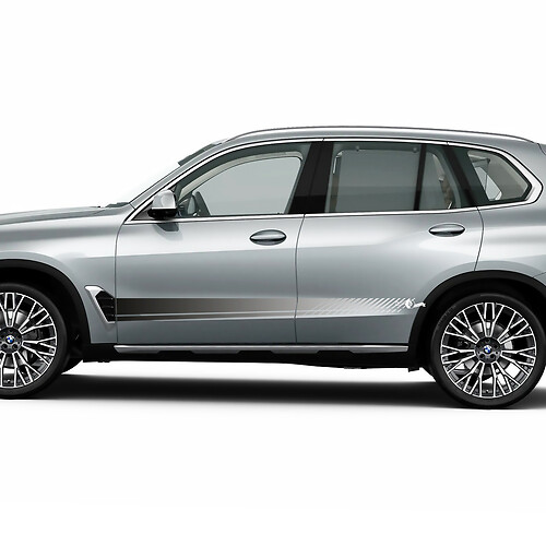 Accent Racing Strobe Stripes-stickerset voor BMW X5 G05
