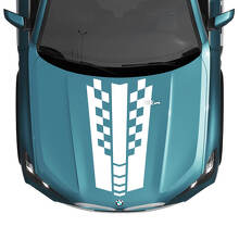 BMW X5 G05 motorkap geruite streep sticker - vinyl M Performance
 2