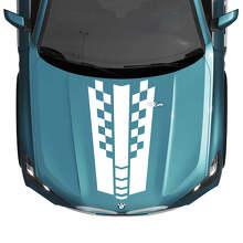 BMW X5 G05 motorkap geruite streep sticker - vinyl M Performance
 2