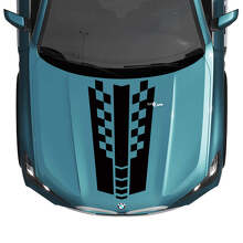 BMW X5 G05 motorkap geruite streep sticker - vinyl M Performance
 3
