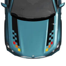 BMW X5 G05 motorkap geruite streep sticker - vinyl M Performance 4
 2
