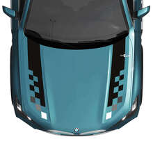  M Performance Motorkap Geruite Strepen Vinyl Decal Voor BMW X5 G05_3