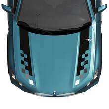 BMW X5 G05 motorkap geruite streep sticker - vinyl M Performance 4
 3