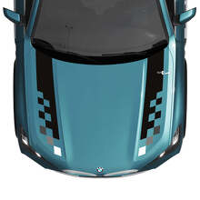 BMW X5 G05 Motorkap Geruite Strepen Decal - Vinyl M Performance 2 3