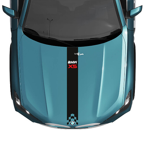 BMW X5 G05 Hood centrale gradiëntstreep sticker vinyl sticker 2
