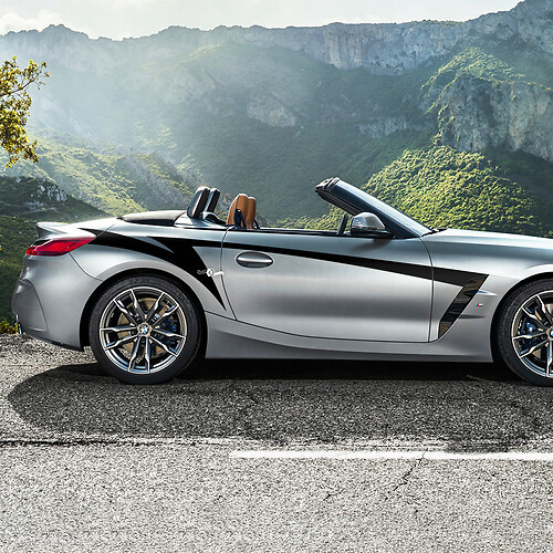 Zijdeur accenten strepen BMW Z4 vinyl sticker
