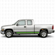 Vintage Band Deur- & Rocker Paneel Vinyl Strepen voor Chevrolet Silverado 1500 GMT800 1999-2007_3