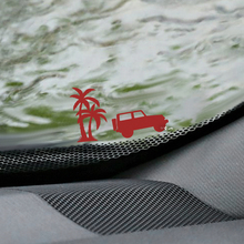 Palm's Jeep Wrangler voorruit Easter Egg hoeksticker - aangepaste vinylafbeelding
 2