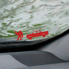 Palm's Jeep Wrangler voorruit Easter Egg hoeksticker - aangepaste vinylafbeelding
 2