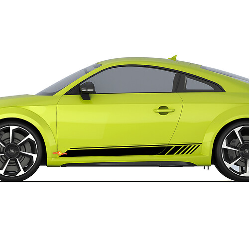 Audi TT Racing Strobe zijdeur strepen sticker logo stickers
