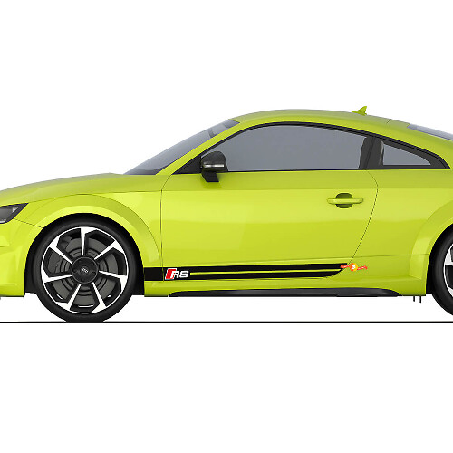 Audi TT RS Sport Racing Strobe Zijdeur Strepen Decal Logo Stickers
