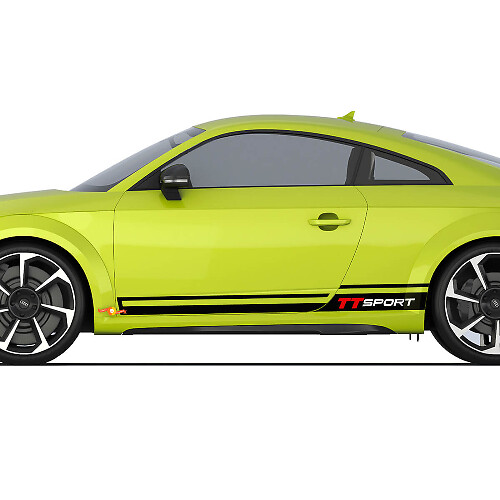 Audi TT Sport Racing Strobe zijdeur strepen sticker logo stickers 2

