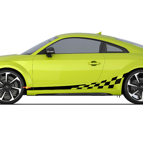 Audi TT Racing zijdeur strepen sticker logo stickers

