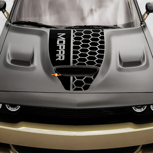 Hood Dodge 392 Challenger of Charger Hemi Vinyl Racing sticker sticker 2
