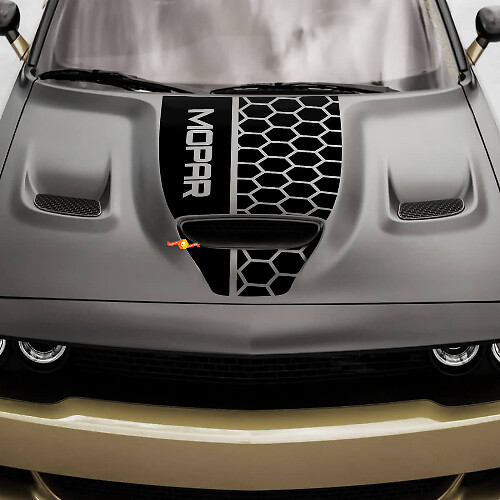 Hood Dodge 392 Challenger of Charger Hemi Vinyl Racing sticker sticker 2
