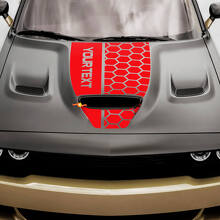 Custom honingraatstijl motorkap vinylsticker voor Dodge Challenger of Charger_2