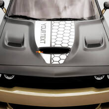 Custom honingraatstijl motorkap vinylsticker voor Dodge Challenger of Charger_4