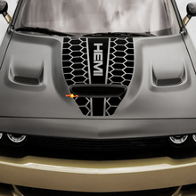 Kap Dodge Hemi Honeycomb Challenger of Charger Hemi Vinyl Racing sticker
 2