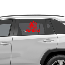 Zijruit Rav4 Dragon grafische vinyl sticker grafische sticker geschikt voor Toyota RAV4
 2