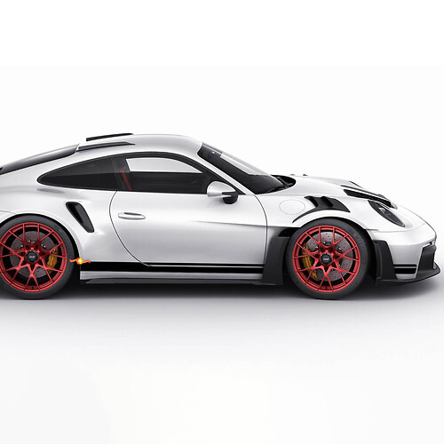 Porsche 911 GT2 RS strepen zijkanten - aangepaste vinyl sticker graphics
