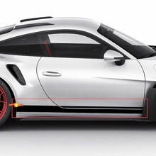 Porsche 911 GT2 RS strepen zijkanten - aangepaste vinyl sticker graphics
 2