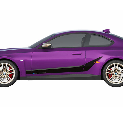 BMW M240 G42 Side M Performance Stripes sticker vinyl sticker
