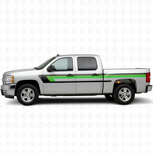 Retro Bovenste Ruitstijl Deur- & Zijwand Vinyl Strepen voor Chevrolet Silverado 1500 GMT900 2007-2013_3