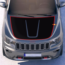 Jeep Cherokee TrackHawk Hood grafische wrap sticker sticker
 2