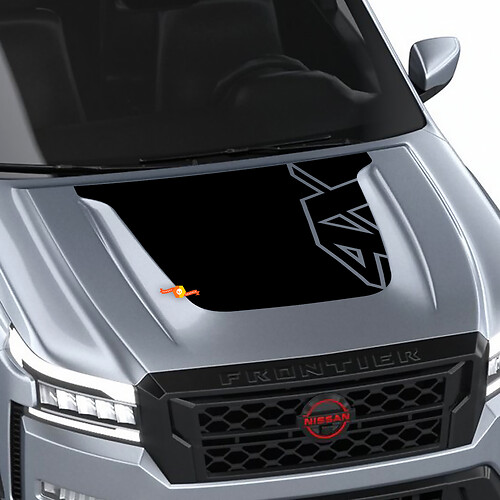 Nissan Frontier 4X Pro-4x Hood Decal Vinyl Off Road Blackout grafische stickers Sticker
