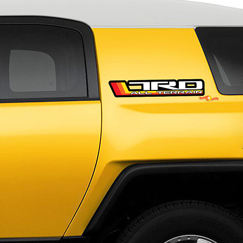 Vintage Retro Stripes Side Decals Stickers Graphics - geschikt voor Toyota FJ Cruiser 3
